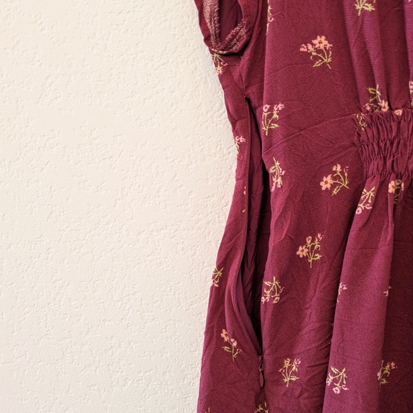 Free People Everyone's Favorite Mini Dress Earth Red Combo Small - Picture 10 of 10